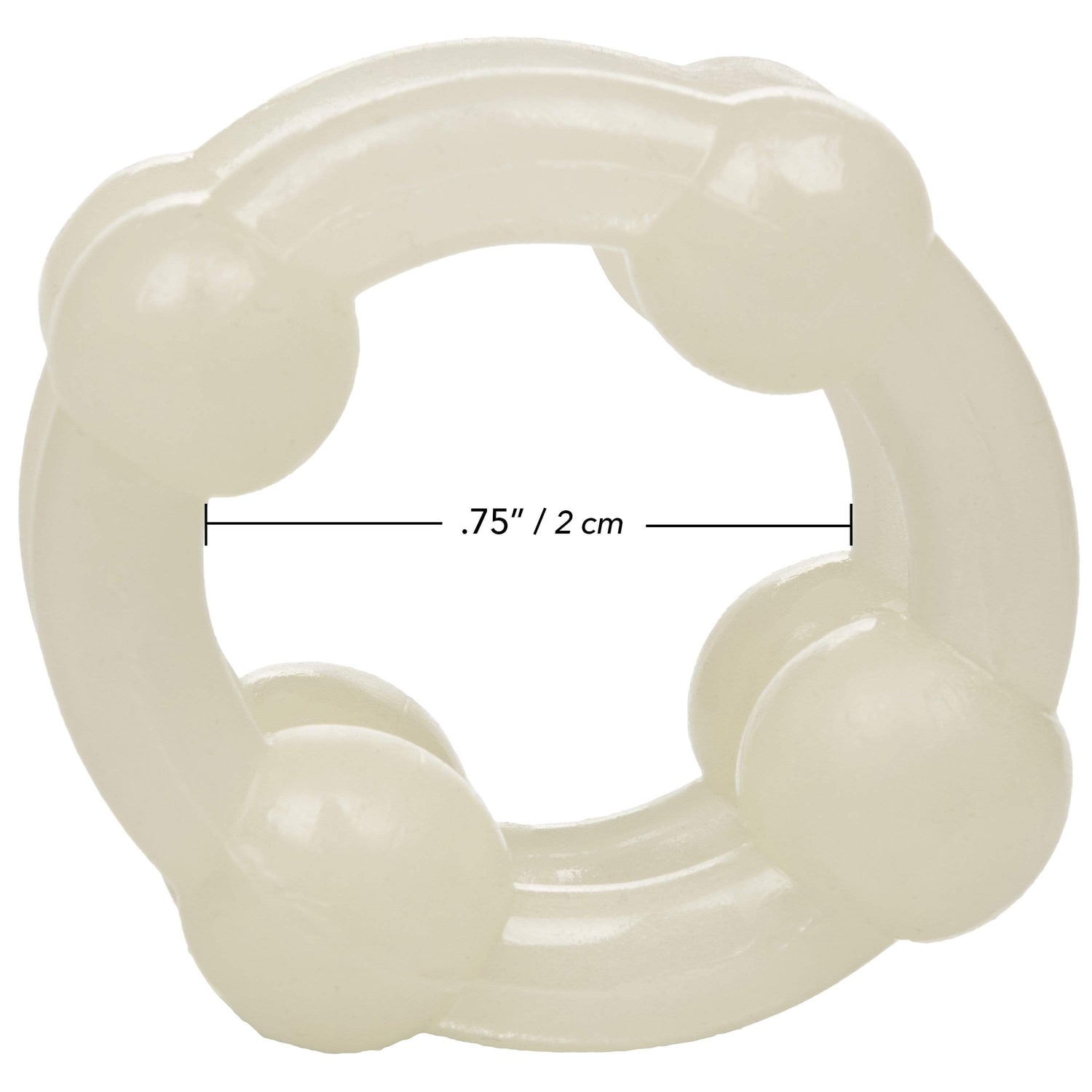 California Exotics - Island Rings Double Stacker Cock Ring (White) CE1808 CherryAffairs