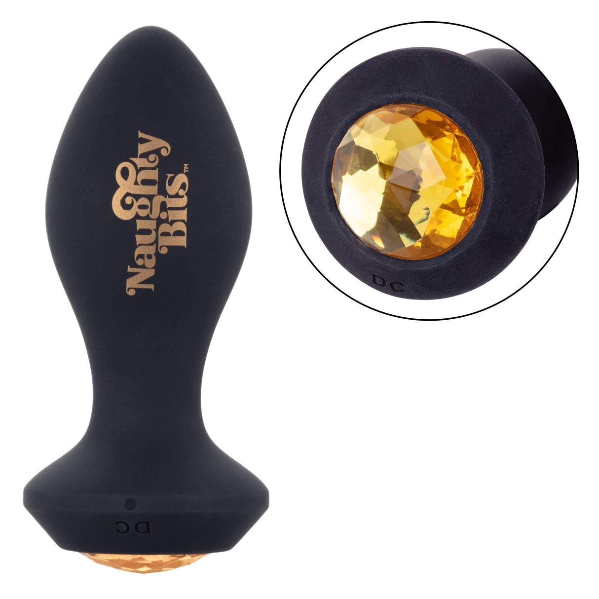 California Exotics - Naughty Bits Shake Your Ass Petite Vibrating Butt Plug (Black) CE1835 CherryAffairs