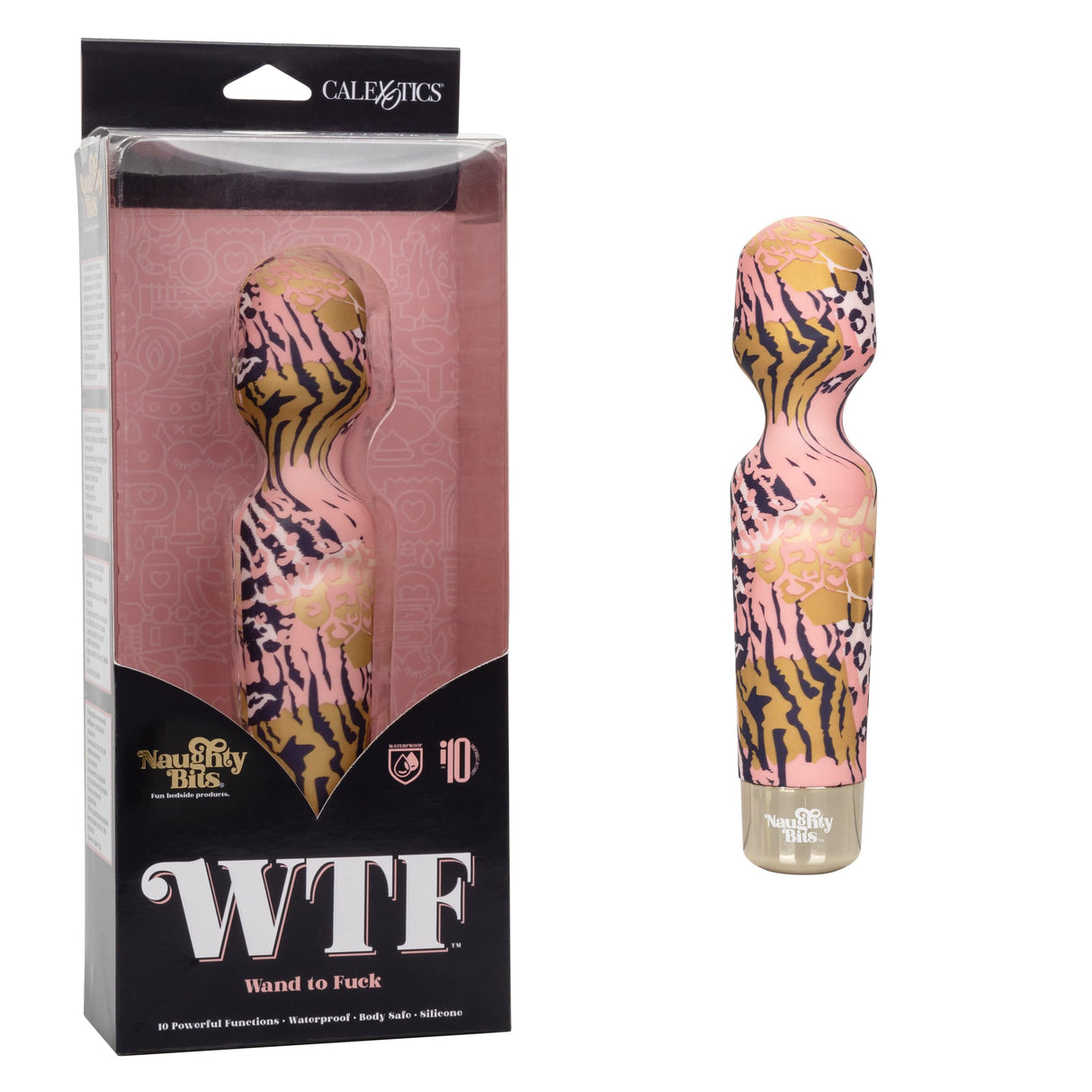 California Exotics - Naughty Bits WTF Wand To F*ck Wand Massager (Multi Colour) CE1972 CherryAffairs