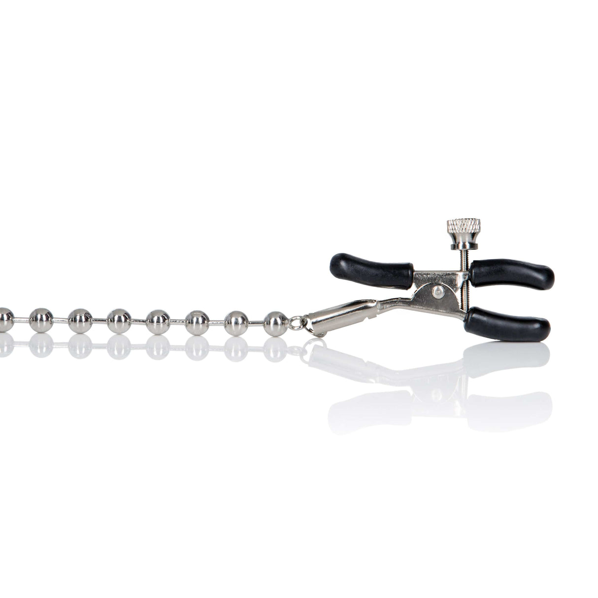 California Exotics - Nipple Play Silver Beaded Nipple Clamps (Silver) CE1592 CherryAffairs