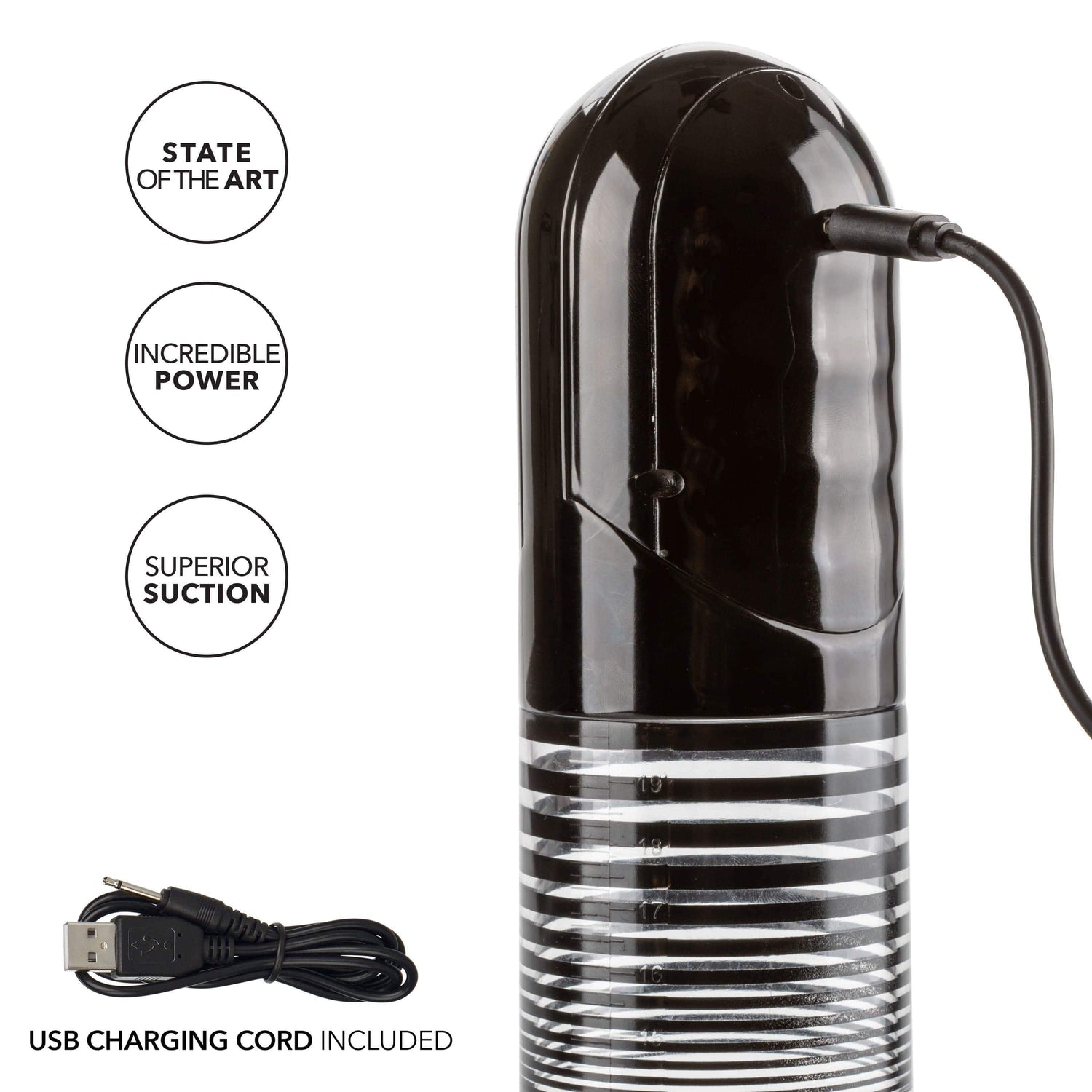 California Exotics - Optimum Series Advanced Automatic Smart Penis Pump (Clear) CE1682 CherryAffairs