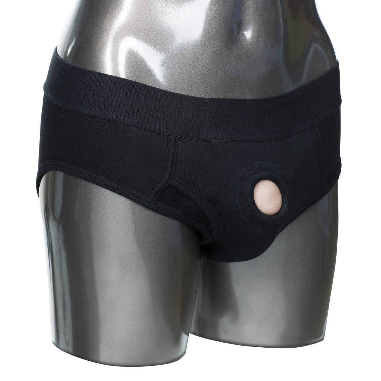 California Exotics - Packer Gear Black Brief Harness Strap On CherryAffairs