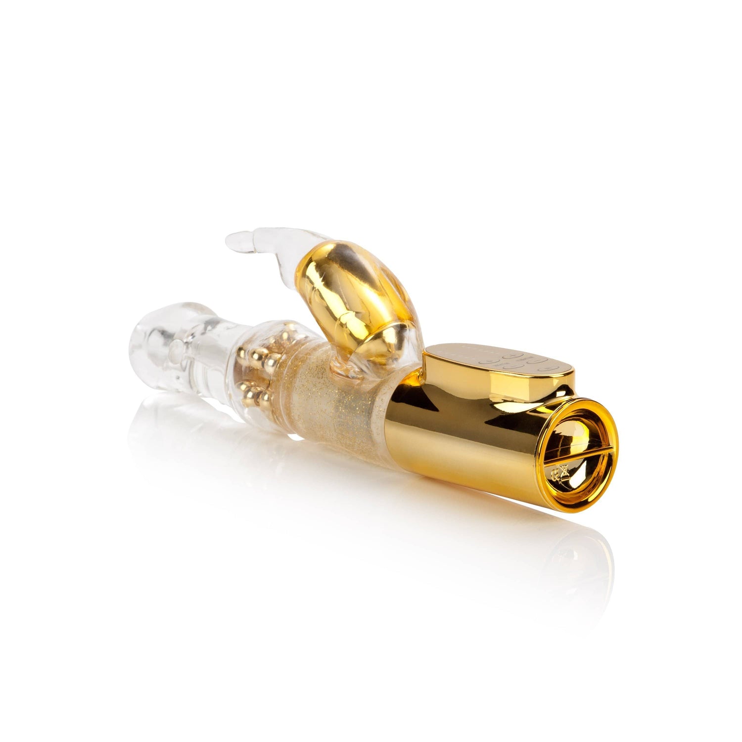 California Exotics - Platinum Collection Jack Rabbit Vibrator Intermediate (Gold)    Rabbit Dildo (Vibration) Non Rechargeable