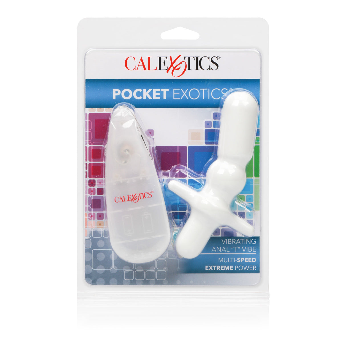 California Exotics - Pocket Exotics Vibrating Anal T Vibrator (White) CE1641 CherryAffairs