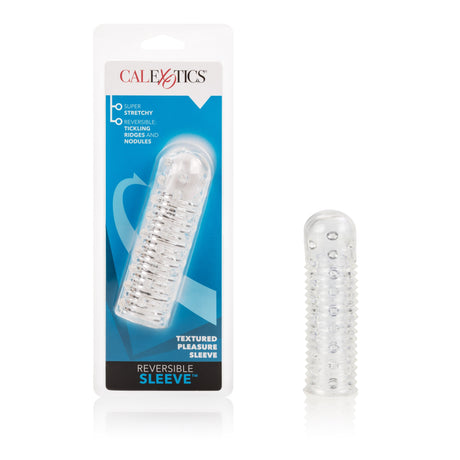 California Exotics - Reversible Textured Cock Sleeve (Clear) CE1522 CherryAffairs