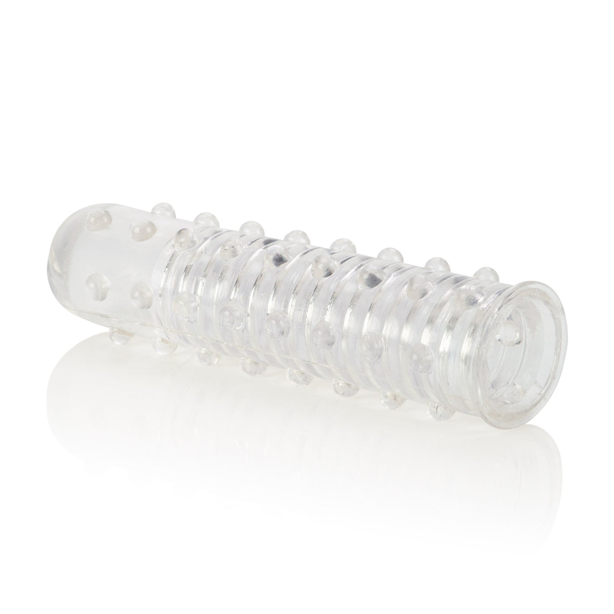 California Exotics - Reversible Textured Cock Sleeve (Clear) CE1522 CherryAffairs