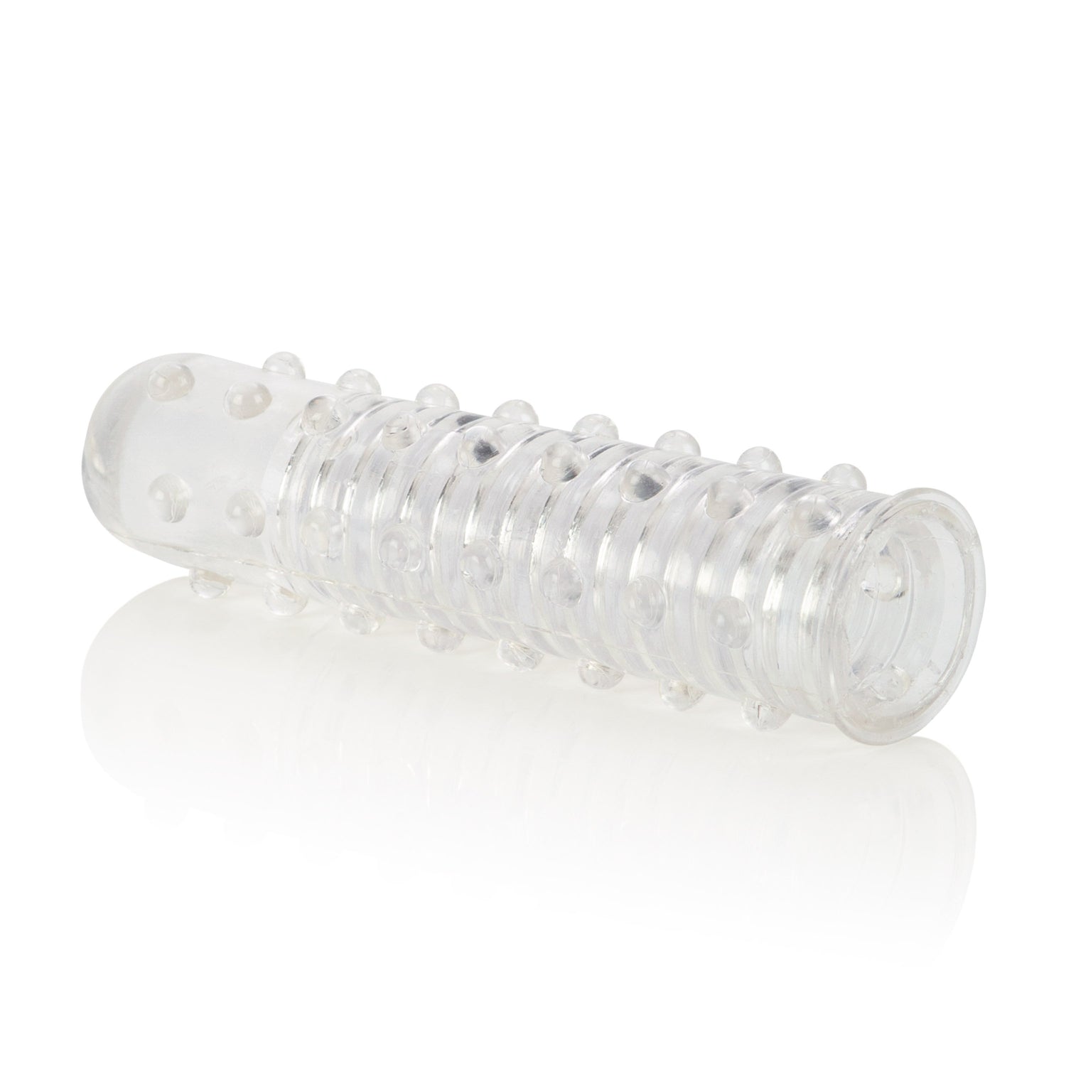 California Exotics - Reversible Textured Cock Sleeve (Clear) CE1522 CherryAffairs