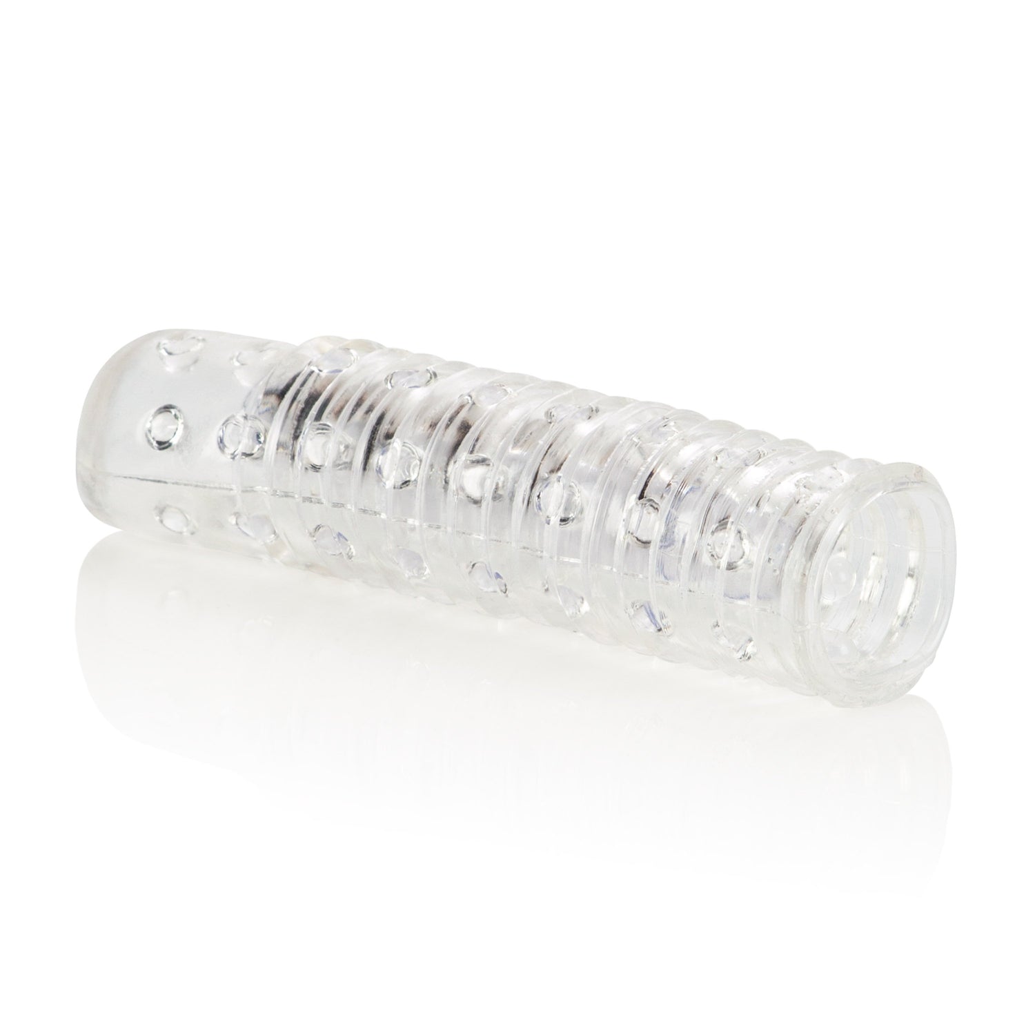 California Exotics - Reversible Textured Cock Sleeve (Clear) CE1522 CherryAffairs