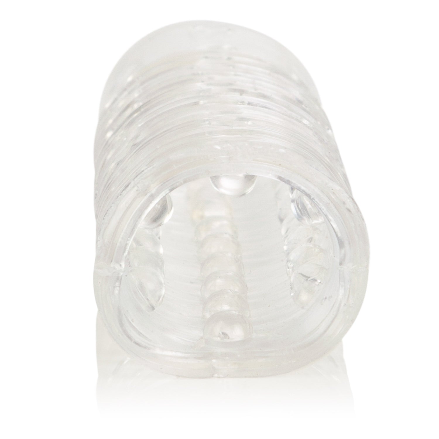 California Exotics - Reversible Textured Cock Sleeve (Clear) CE1522 CherryAffairs