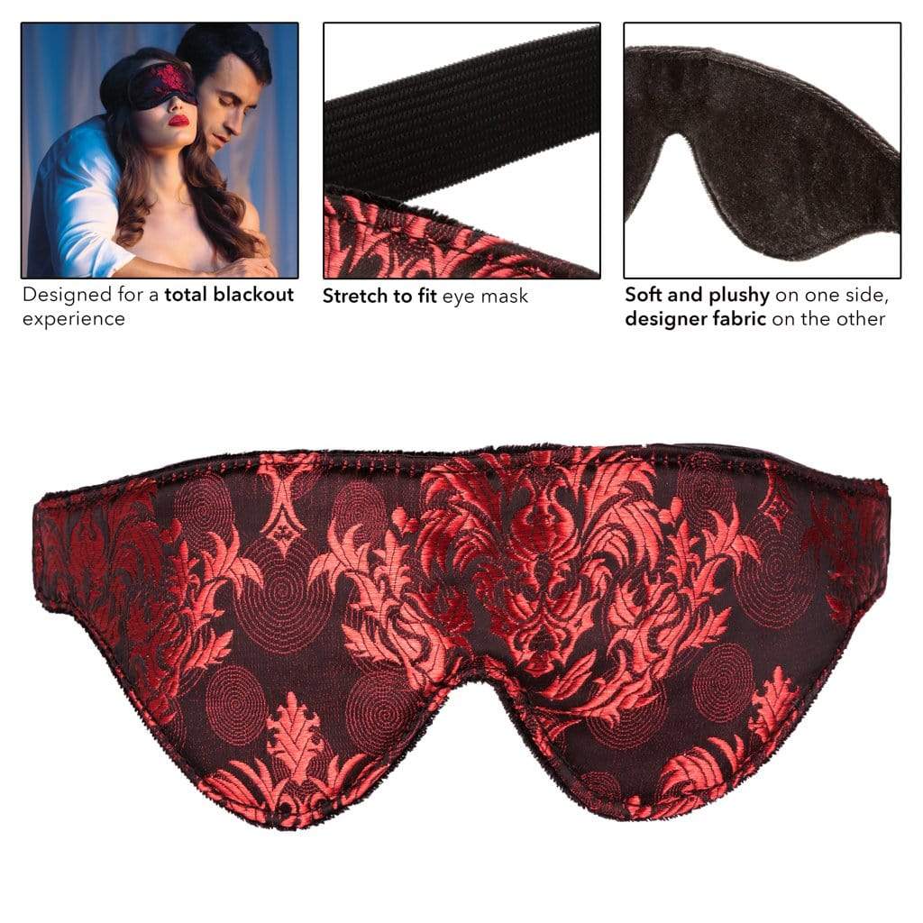 California Exotics - Scandal Blackout Eye Mask (Red) CE1743 CherryAffairs