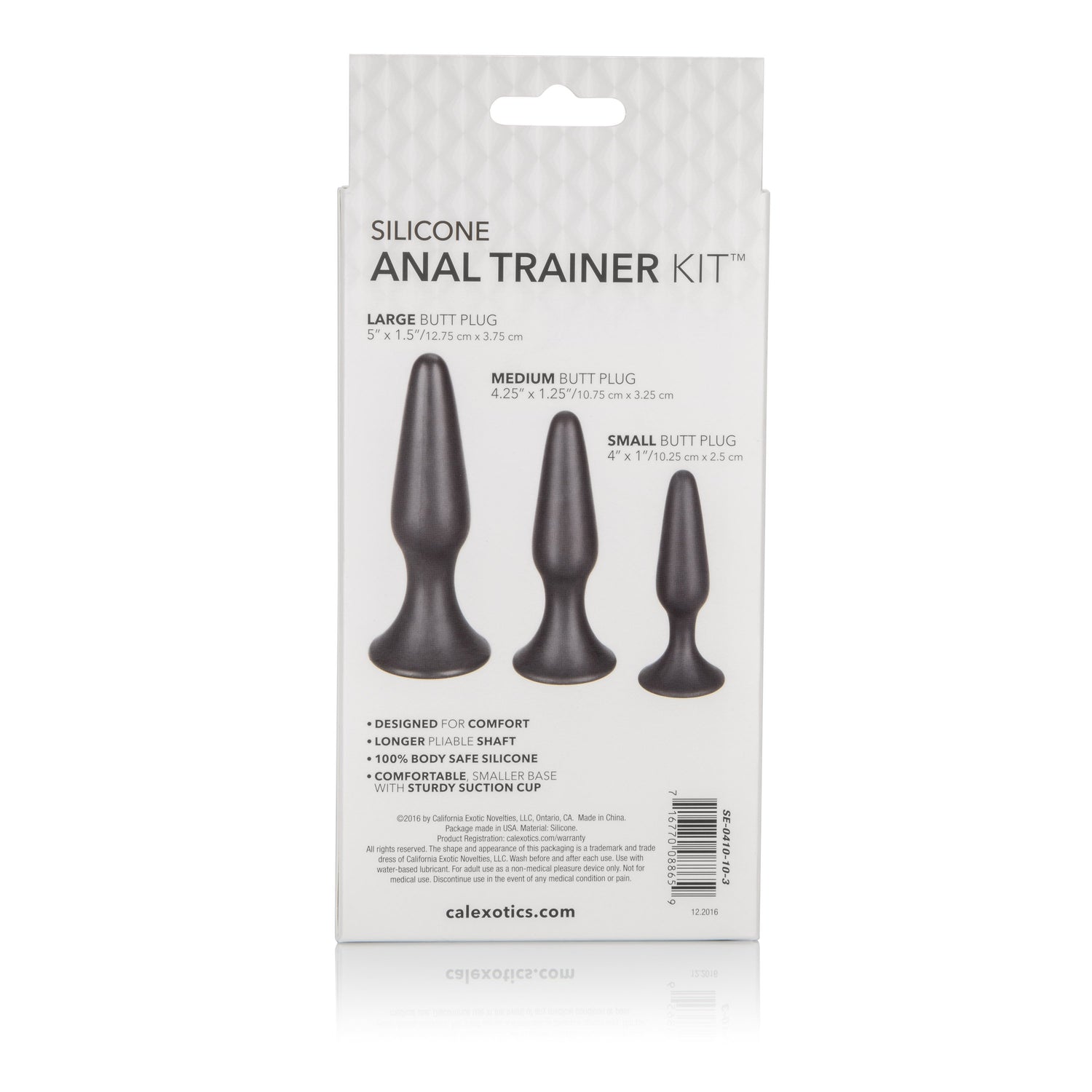 California Exotics - Silicone Anal Trainer Kit (Black) CE1619 CherryAffairs