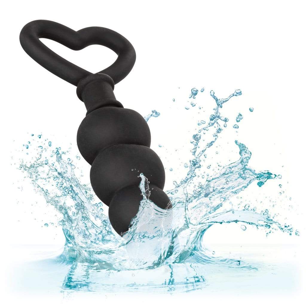 California Exotics - Silicone Love Probe Anal Beads (Black) CE1722 CherryAffairs