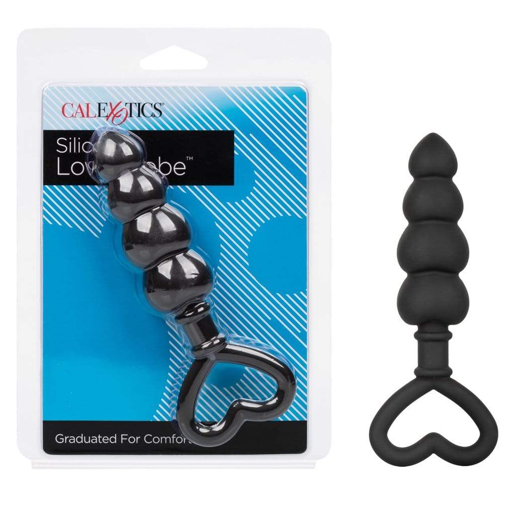 California Exotics - Silicone Love Probe Anal Beads (Black) CE1722 CherryAffairs
