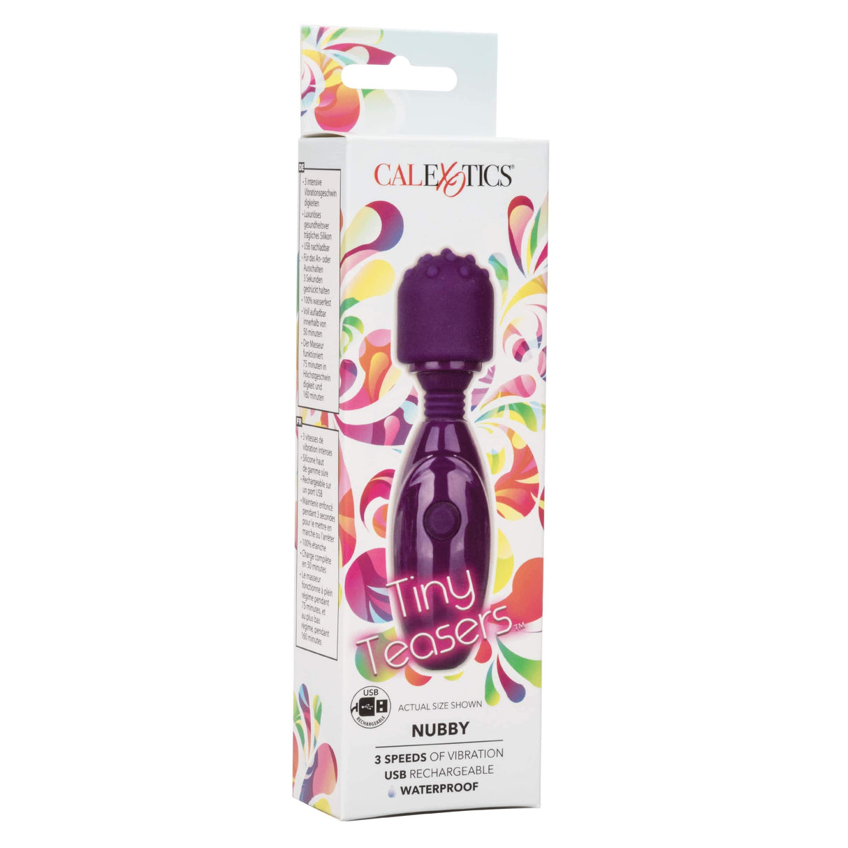 California Exotics - Tiny Teasers Nubby Mini Wand Massager (Purple) CE1767 CherryAffairs