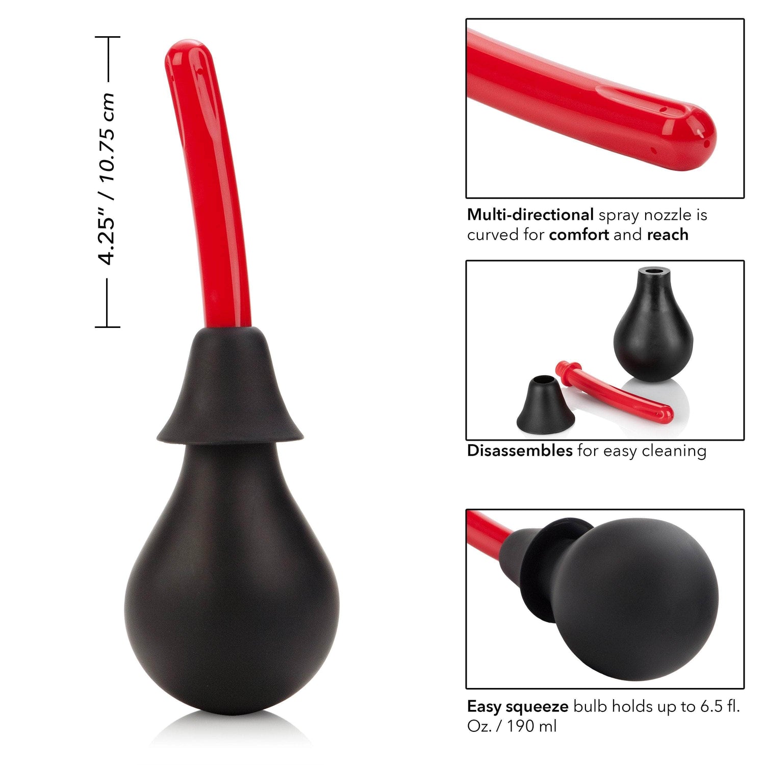 California Exotics - Ultra Anal Douche (Black)    Anal Douche (Non Vibration)