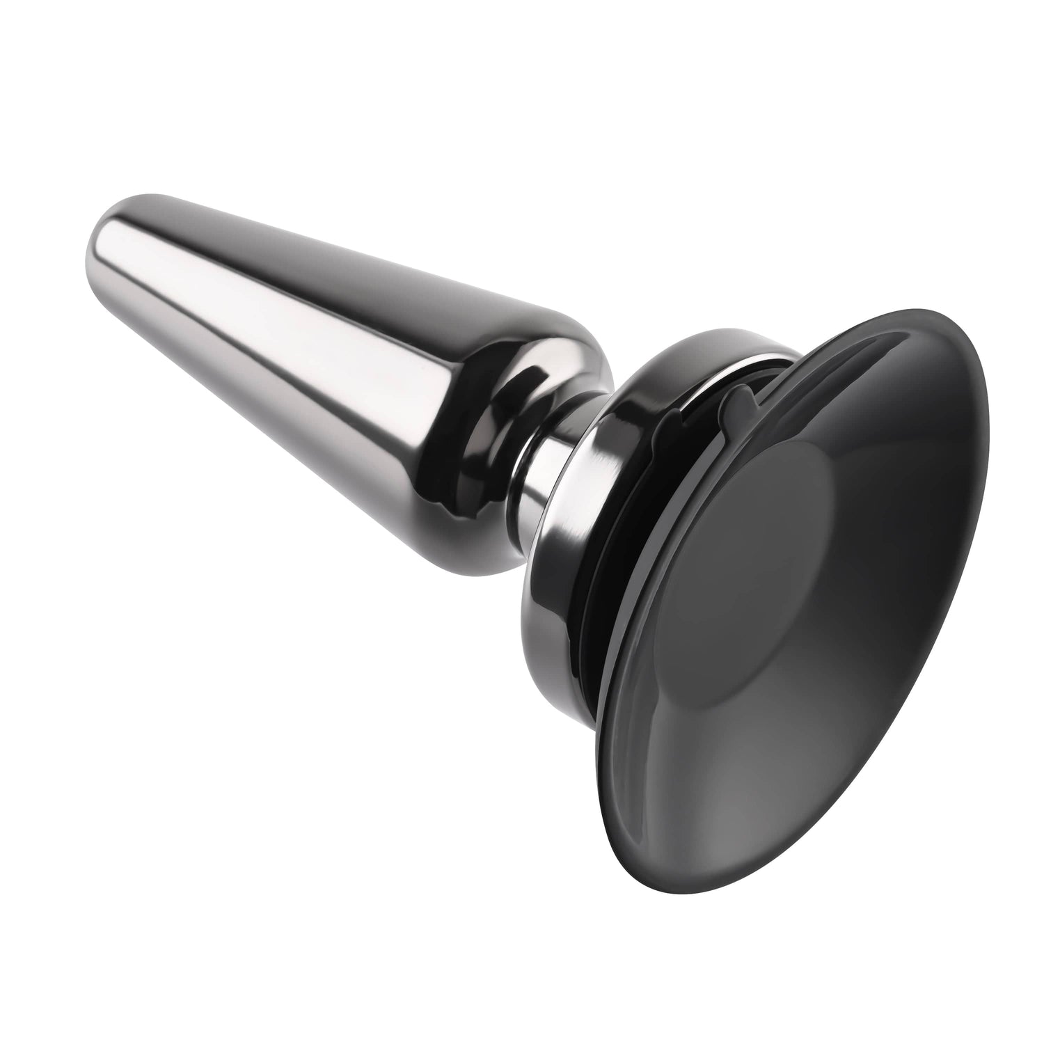Evolved - Vibrating Metal Anal Plug with Suction Cup    Metal Anal Plug (Vibration) Rechargeable
