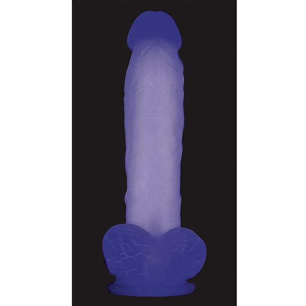 Evolved - Luminous Grow in the Dark Realistic Dildo with Balls 8" (Purple) EV1045 CherryAffairs