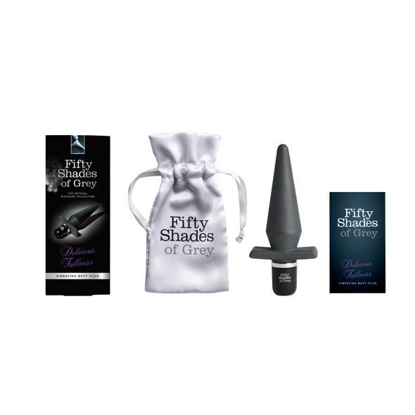 Fifty Shades of Grey - Delicious Fullness Vibrating Butt Plug - CherryAffairs.sg