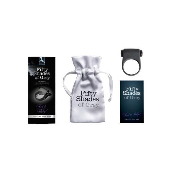 Fifty Shades of Grey - Feel It, Baby! Vibrating Cock Ring - CherryAffairs.sg