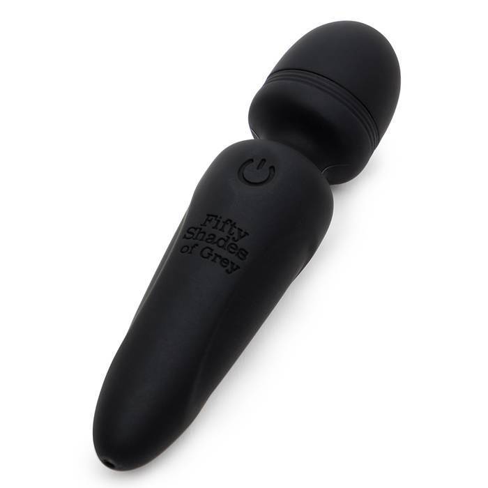 Fifty Shades of Grey - Sensation Rechargeable Mini Wand Vibrator (Black) FSG1164 CherryAffairs