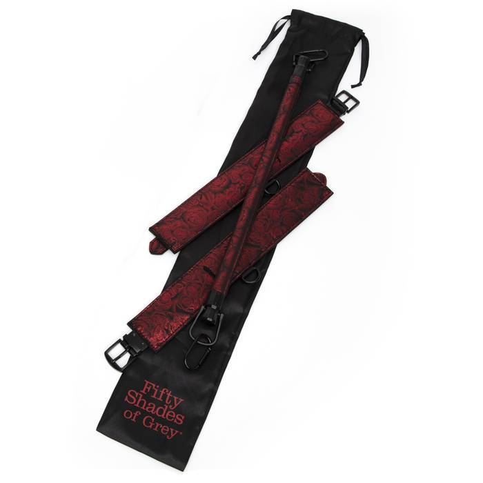 Fifty Shades of Grey - Sweet Anticipation Spreader Bar with Cuffs BDSM (Red) FSG1178 CherryAffairs