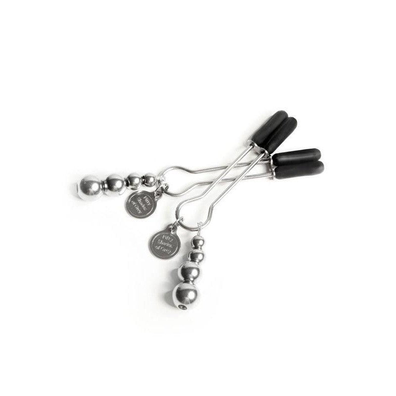 Fifty Shades of Grey - The Pinch Adjustable Nipple Clamps - CherryAffairs.sg