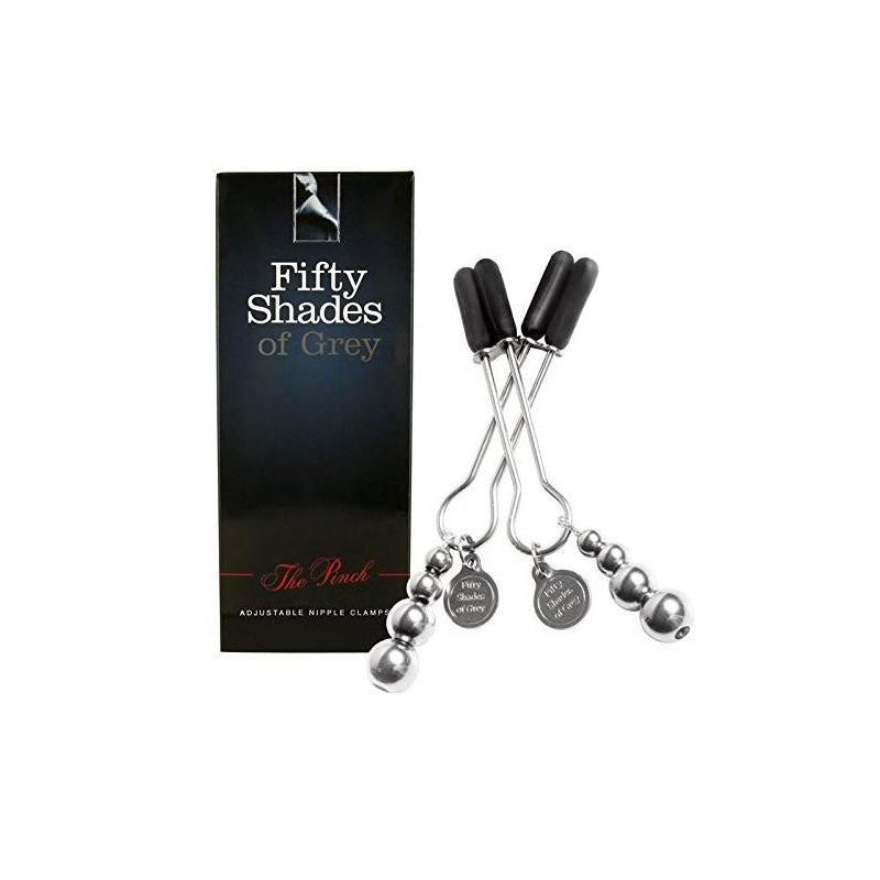 Fifty Shades of Grey - The Pinch Adjustable Nipple Clamps - CherryAffairs.sg