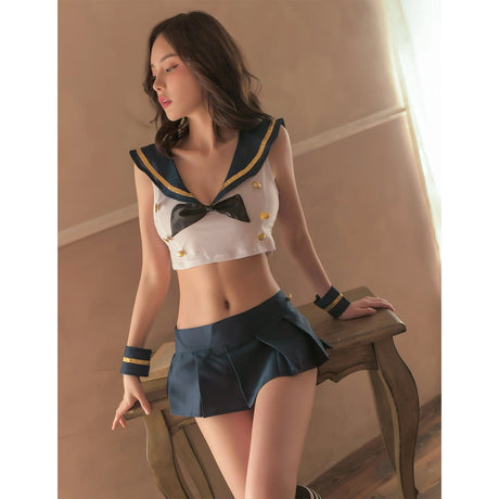 Garden - Reiwa Latest Suke Number One Sailor Costume (Black/White) GD1063 CherryAffairs