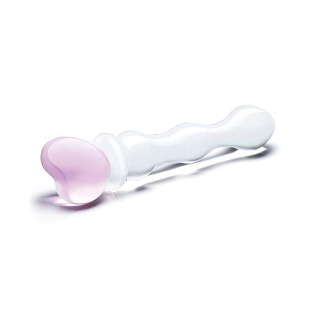 Glas - Sweetheart Glass Dildo 8" (Pink/Clear) GL1030 CherryAffairs
