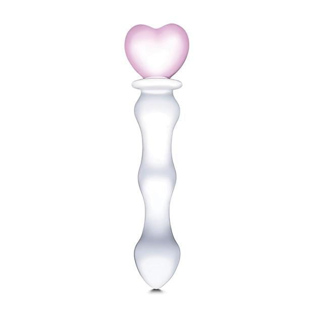 Glas - Sweetheart Glass Dildo 8" (Pink/Clear) GL1030 CherryAffairs