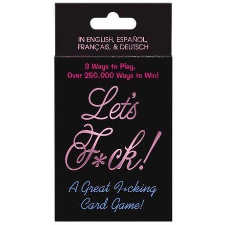 Kheper Games - Let's F*ck Card Game (Black) KG1062 CherryAffairs