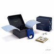 LELO - Pino Vibrating Cock Ring with Cufflinks and Clip (Blue) - CherryAffairs.sg