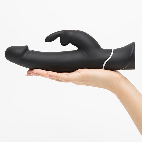 Love Honey - Happy Rabbit Realistic Vibrator (Black) LH1004 CherryAffairs