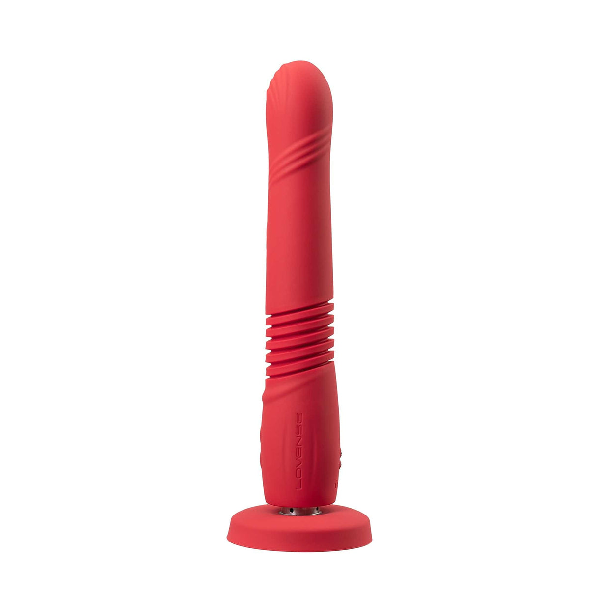 Lovense - Gravity App-Controlled Thrusting Dildo (Red) Realistic Dildo with suction cup (Vibration) Rechargeable
