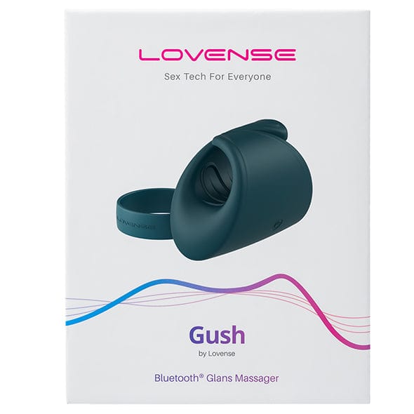 Lovense - Gush App-Controlled Glans Massager Stroker (Green) Masturbator Soft Stroker (Vibration) Rechargeable