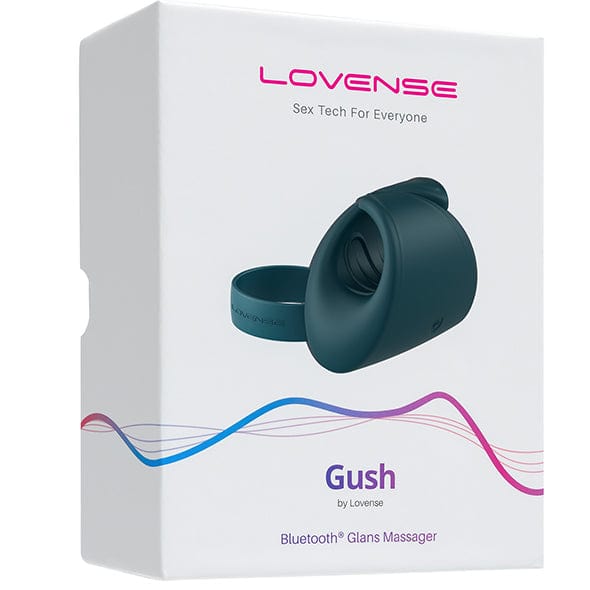 Lovense - Gush App-Controlled Glans Massager Stroker (Green) Masturbator Soft Stroker (Vibration) Rechargeable