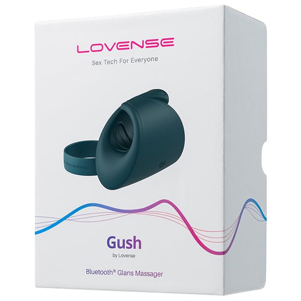 Lovense - Gush App-Controlled Glans Massager Stroker (Green) Masturbator Soft Stroker (Vibration) Rechargeable