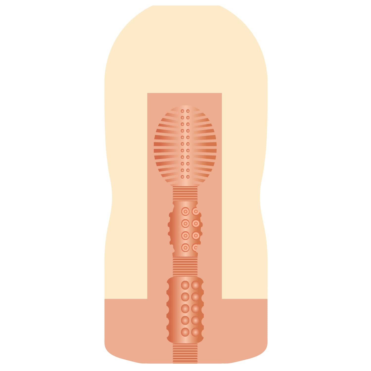 NPG - AV Ona Cup 018 Cup Masturbator Onahole Riho Fujimori (Beige) NPG1223 CherryAffairs