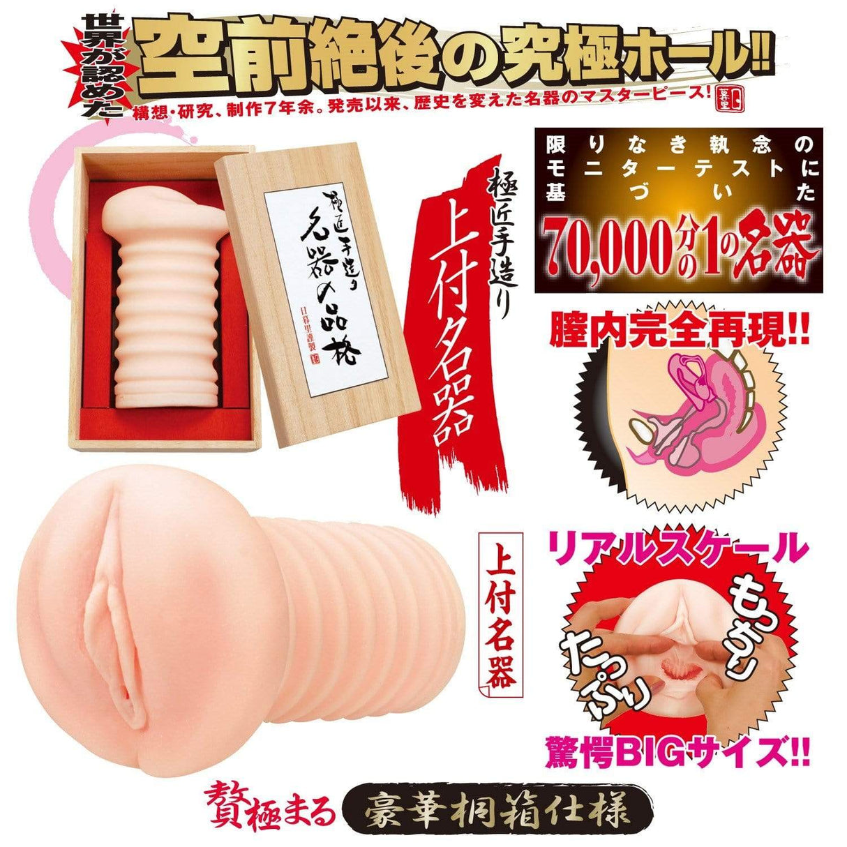 NPG - Dignity Of Famous Meiki Original Onahole (Beige) NPG1083 CherryAffairs