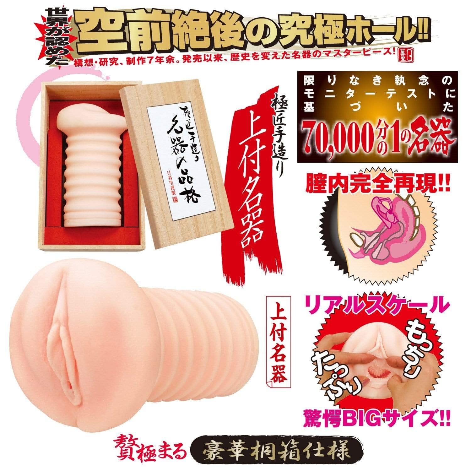 NPG - Dignity Of Famous Meiki Original Onahole (Beige) NPG1083 CherryAffairs
