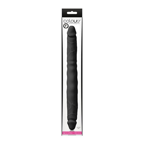 NS Novelties - Colours Silicone Double Pleasures Dildo 12" (Black) NS1123 CherryAffairs
