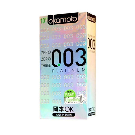 Okamoto - 003 Platinum Condoms - CherryAffairs.sg
