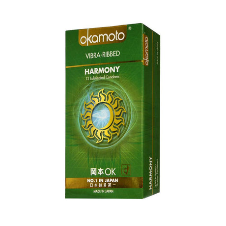 Okamoto - Harmony Vibra-Ribbed Condoms - CherryAffairs.sg