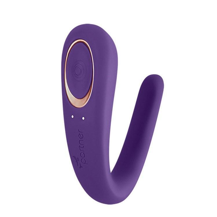 Satisfyer - Double Classic Partner Couple's Vibrator (Purple) - CherryAffairs.sg