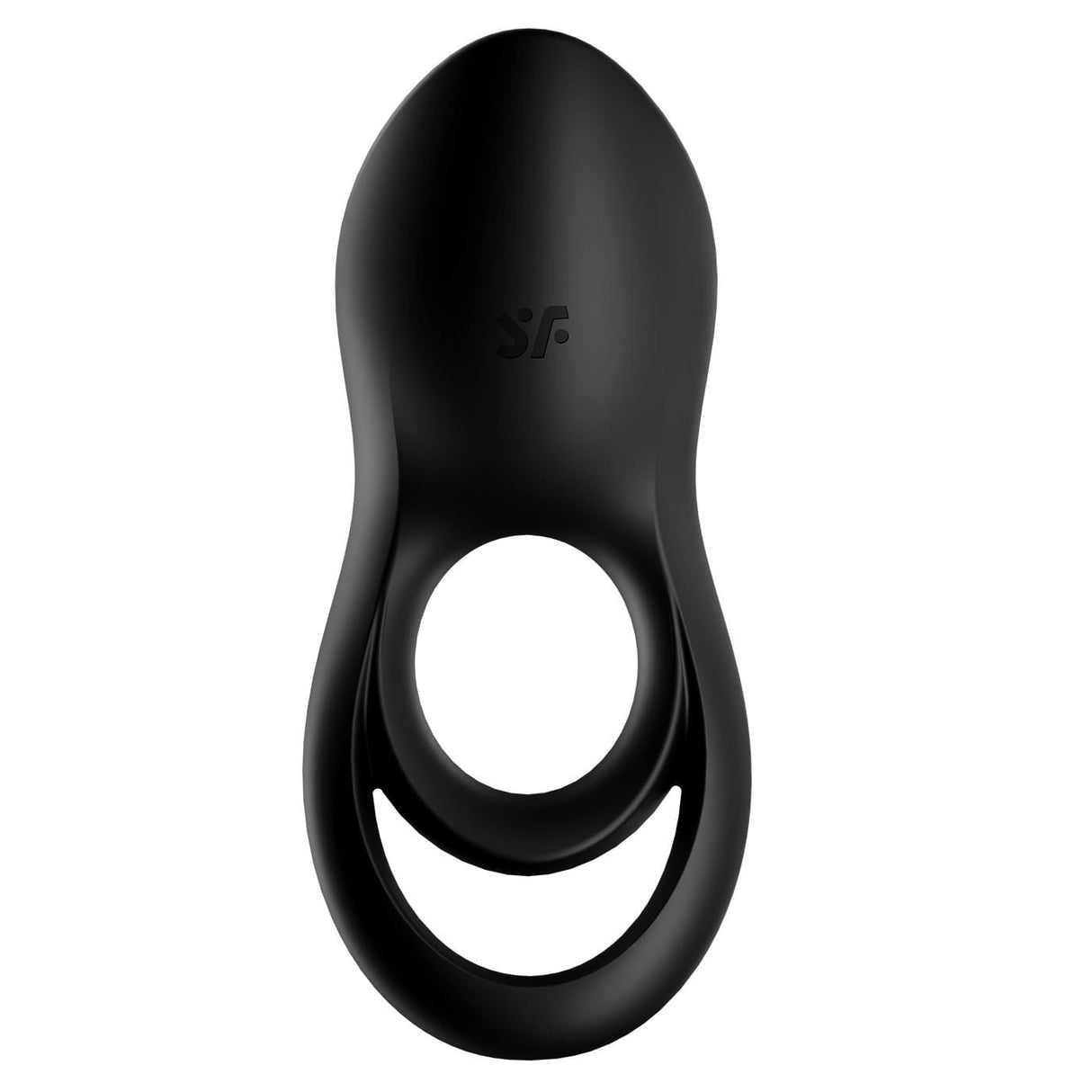 Satisfyer - Legendary Duo Silicone Vibrating Cock Ring (Black) STF1207 CherryAffairs