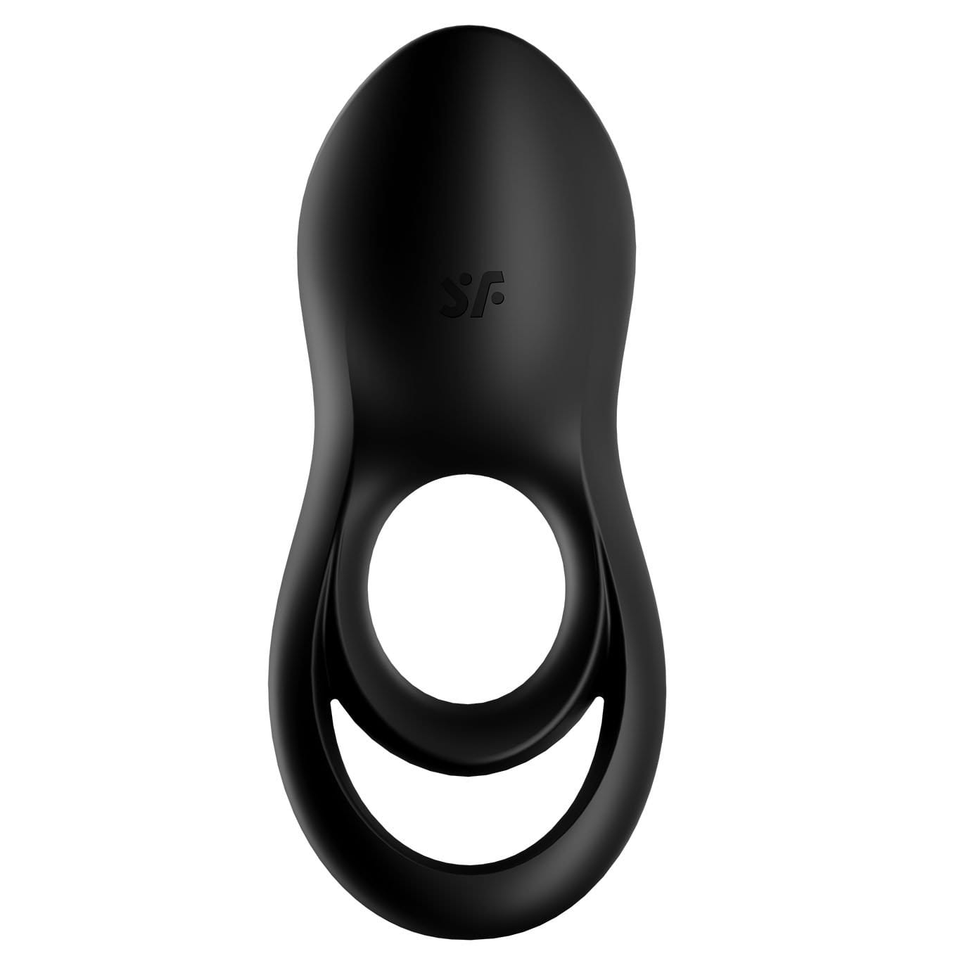 Satisfyer - Legendary Duo Silicone Vibrating Cock Ring (Black) STF1207 CherryAffairs