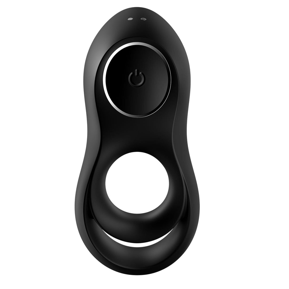 Satisfyer - Legendary Duo Silicone Vibrating Cock Ring (Black) STF1207 CherryAffairs