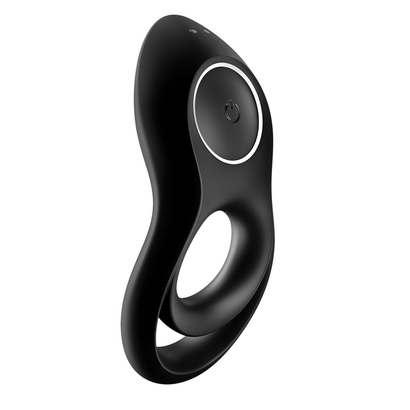 Satisfyer - Legendary Duo Silicone Vibrating Cock Ring (Black) STF1207 CherryAffairs