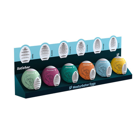 Satisfyer - Masturbator Eggs Set of 6 (Multi Colour)    Masturbator Egg (Non Vibration)