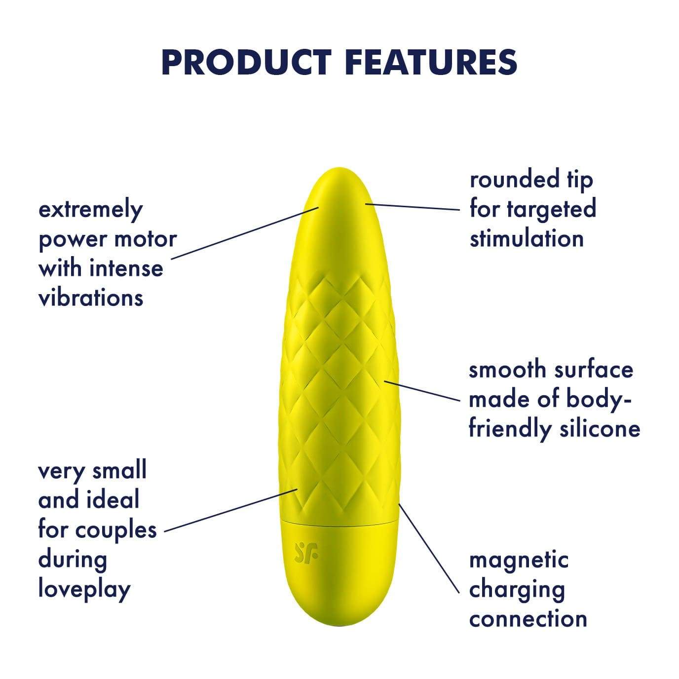 Satisfyer - Ultra Power Bullet 5 Vibrator (Yellow) STF1187 CherryAffairs